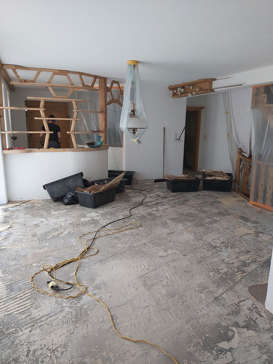 professionelle Untergrundvorbereitung